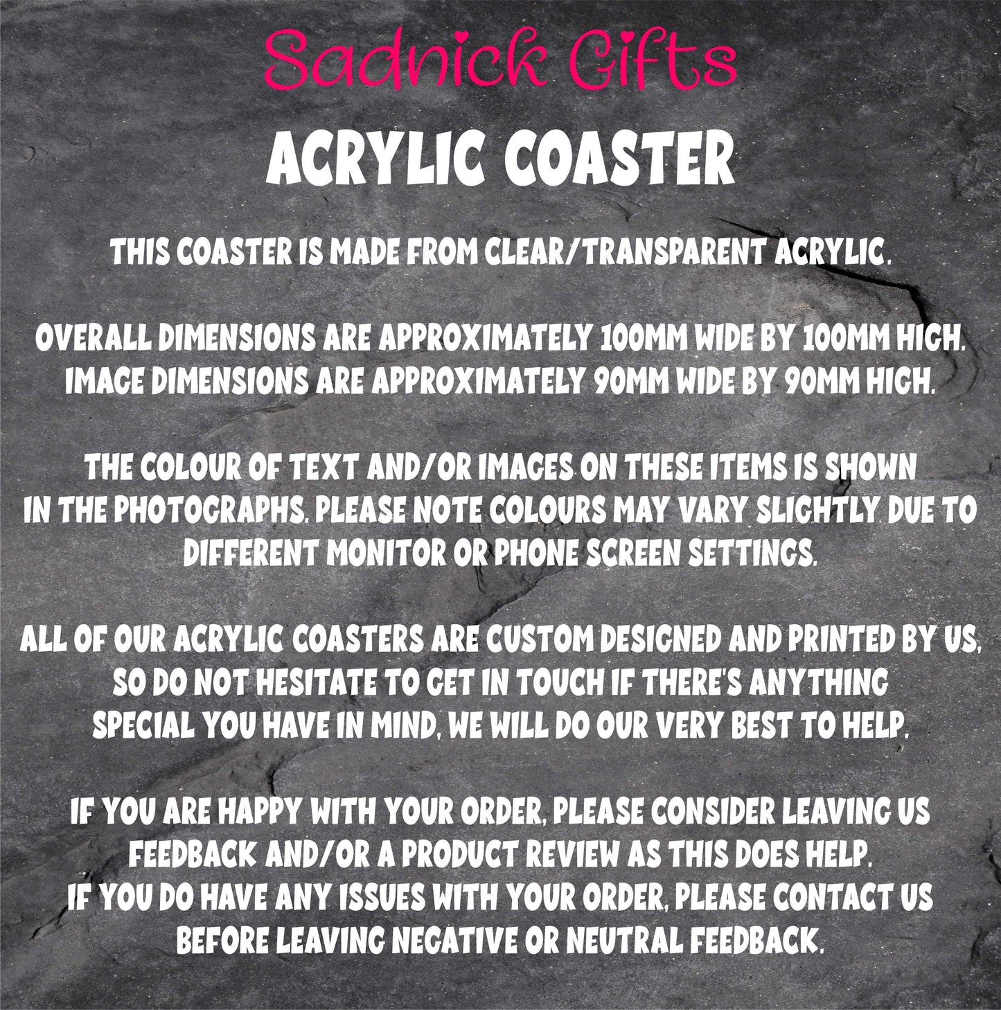 Rat Coaster Gift - You Can't Buy Happiness But You Can Buy * - Funny Cute Novelty Present