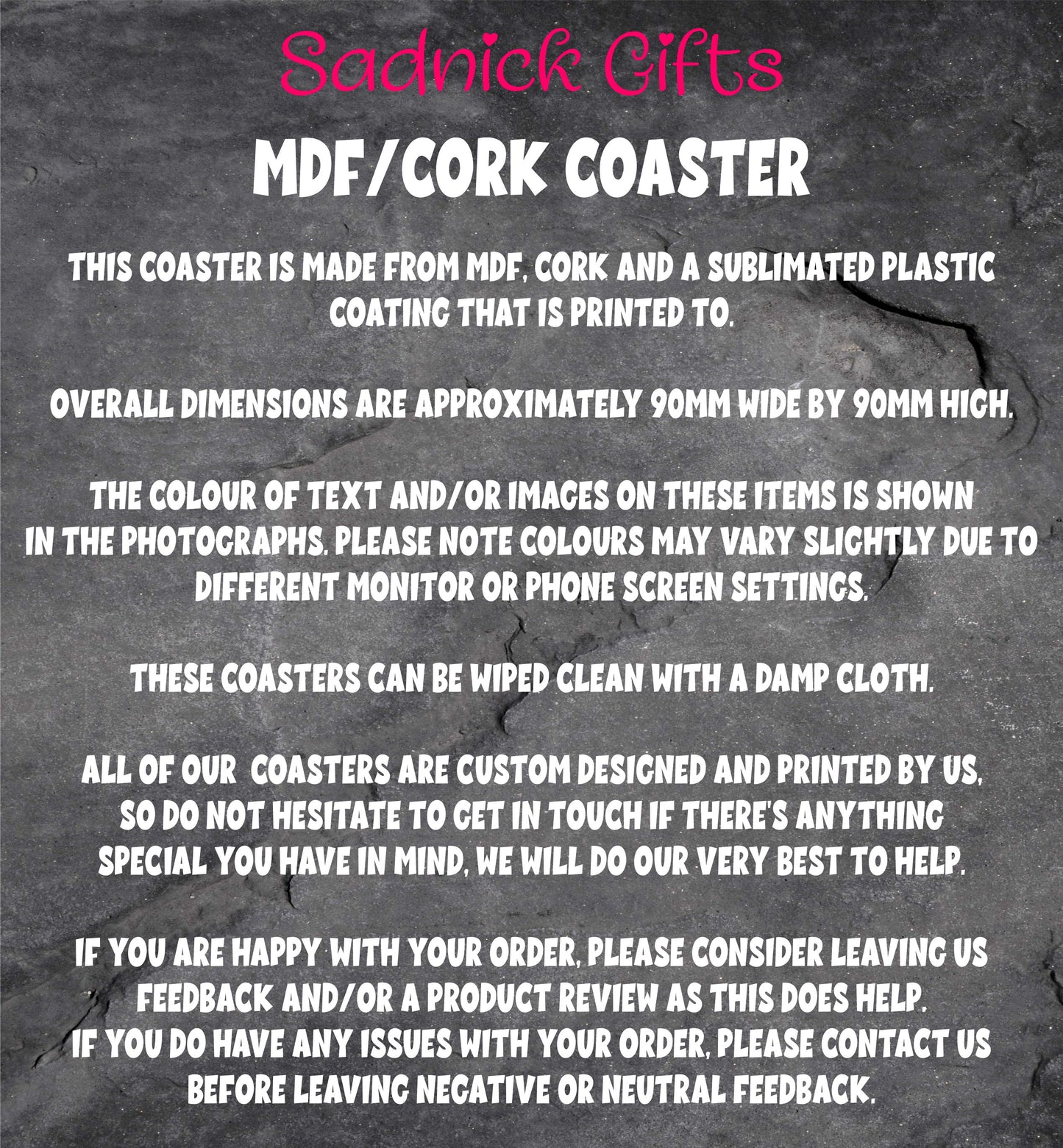 Film Star Coaster Gift - I Bloody Love Tom Hiddleston - Cute Fun Novelty CORK Present