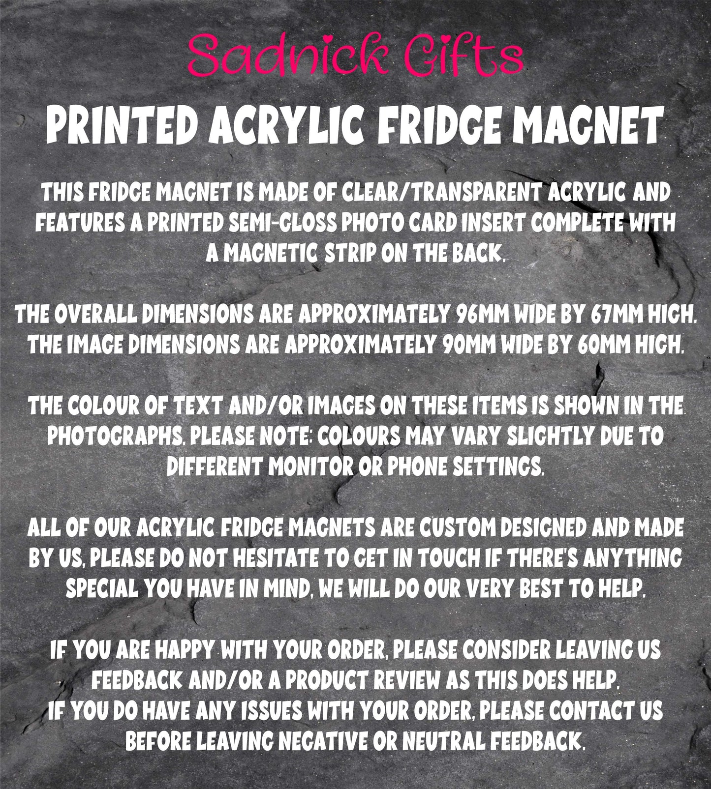 Grandad Fridge Magnet - Best Grandad Ever - Novelty Love Gift - Fun Cute Present