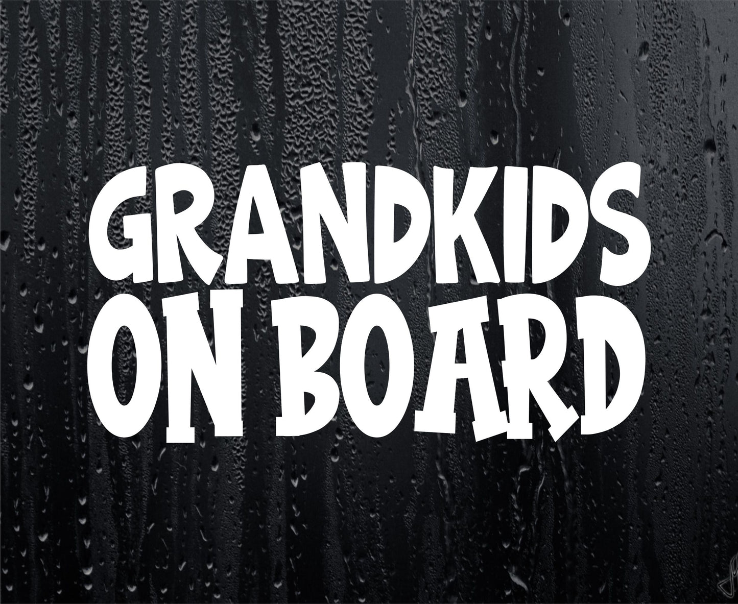 Car Sticker Grandkids On Board Funny Novelty Van Window Bumper Boot Door Decal