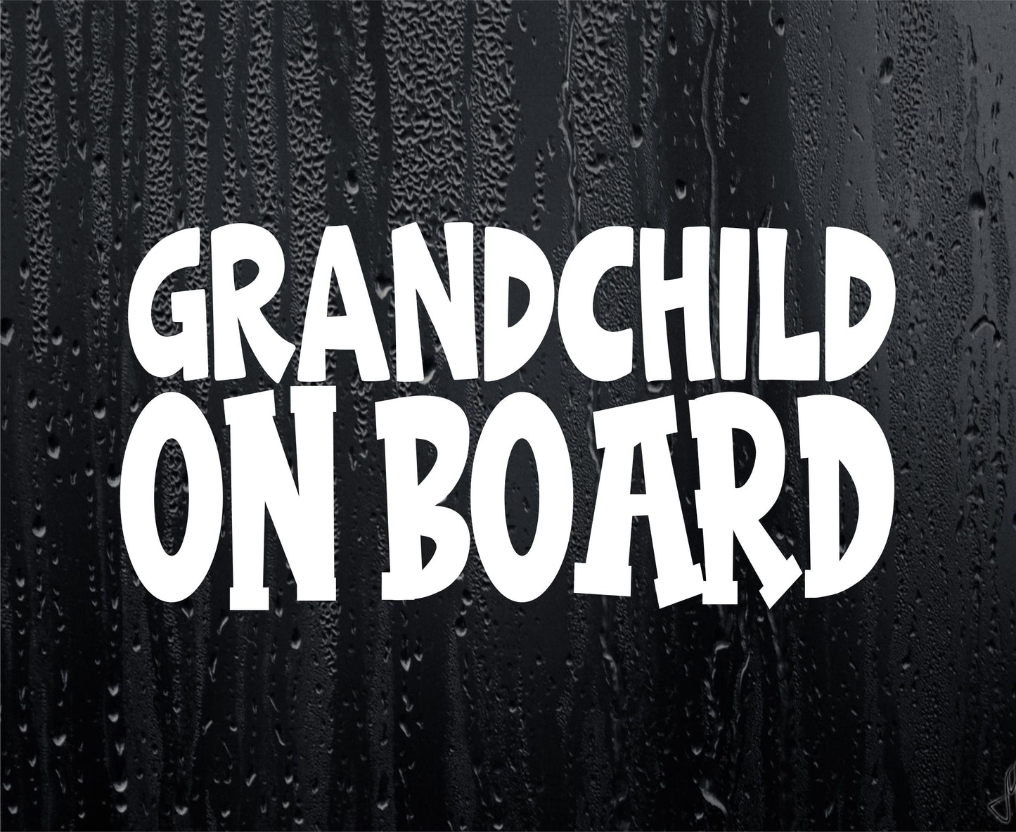 Car Sticker Grandchild On Board Funny Novelty Van Window Bumper Boot Door Decal
