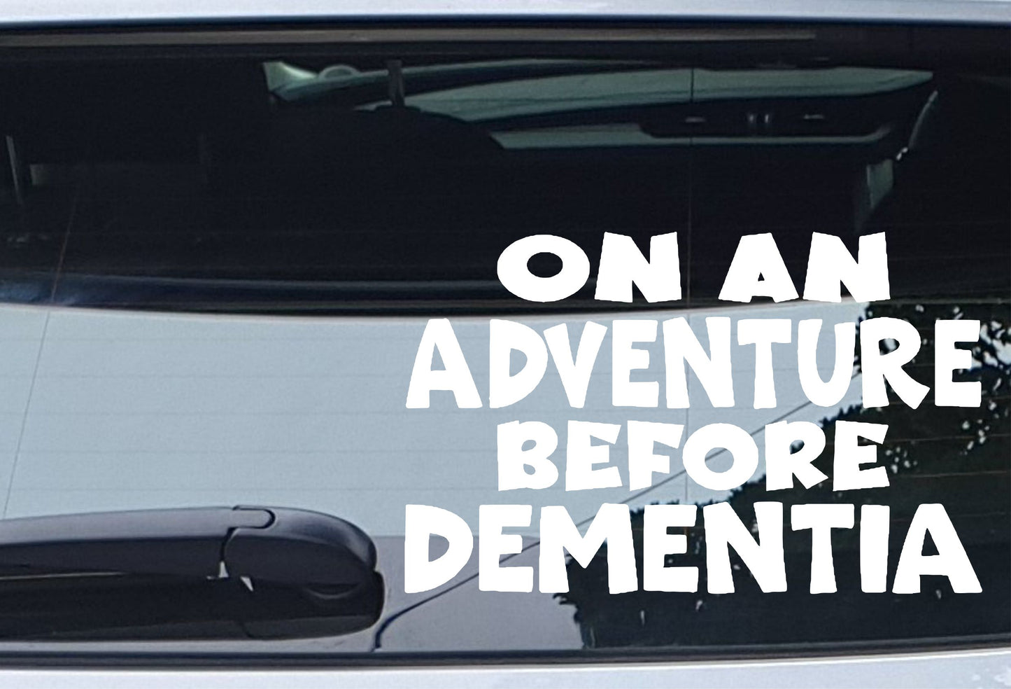 Car Sticker On An Adventure Before Dementia Funny Motorhome Campervan Van Window Bumper Boot Door Decal Gift Present