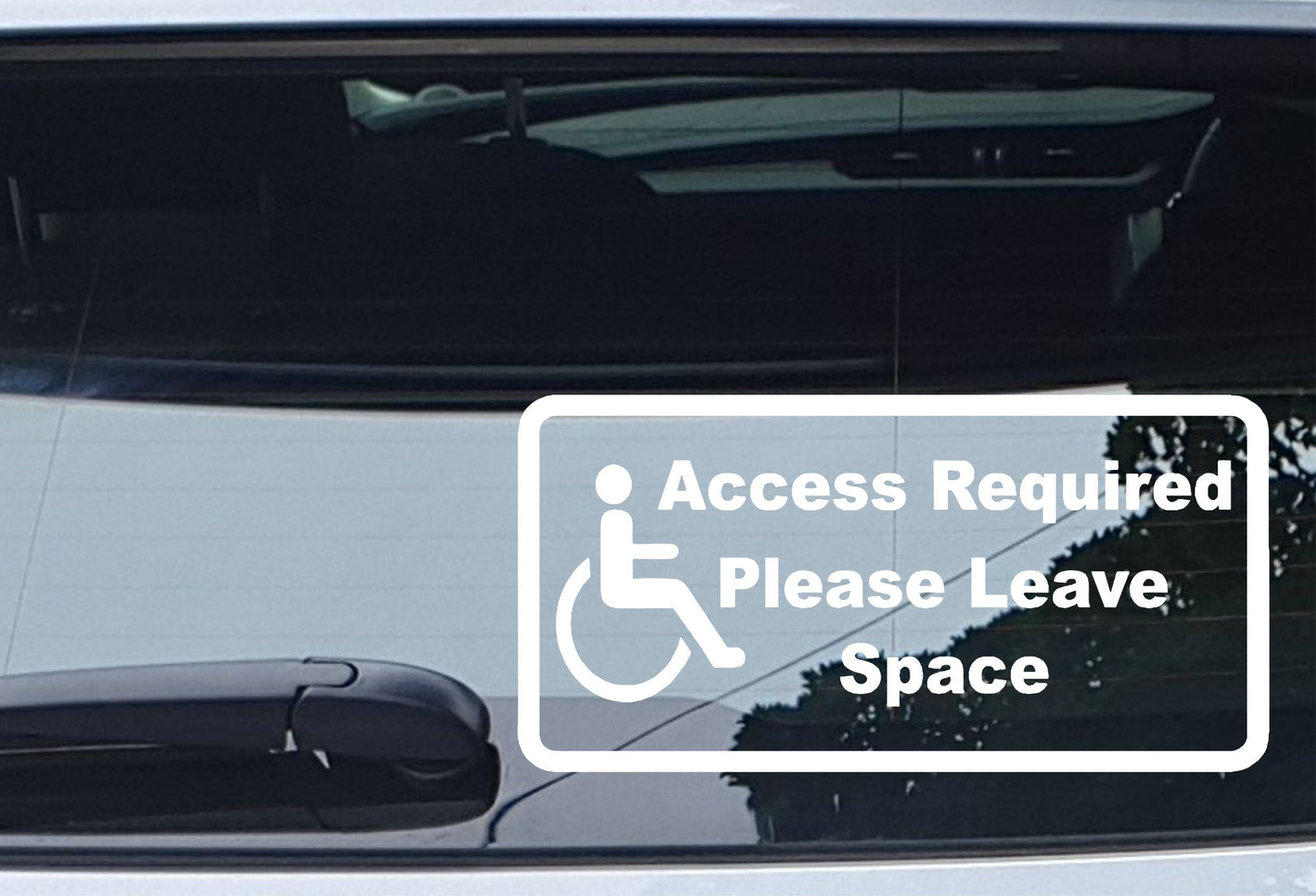 Car Sticker Access Required Please Leave Space Novelty Bumper Door Boot Disability Decal