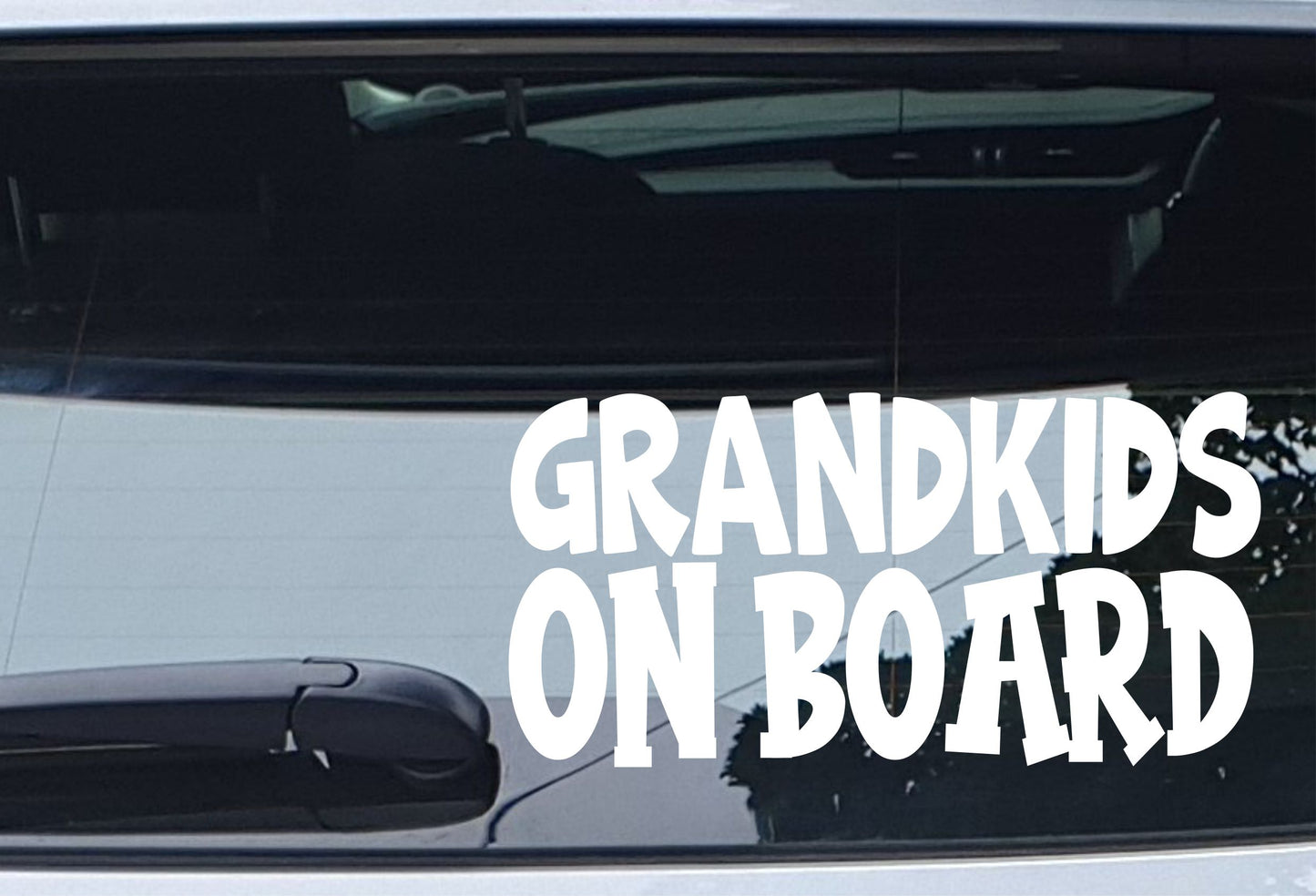 Car Sticker Grandkids On Board Funny Novelty Van Window Bumper Boot Door Decal
