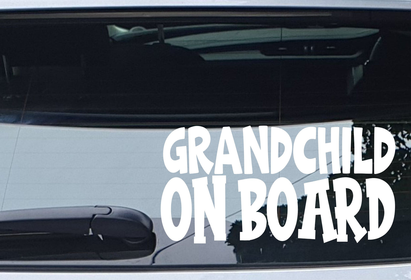 Car Sticker Grandchild On Board Funny Novelty Van Window Bumper Boot Door Decal