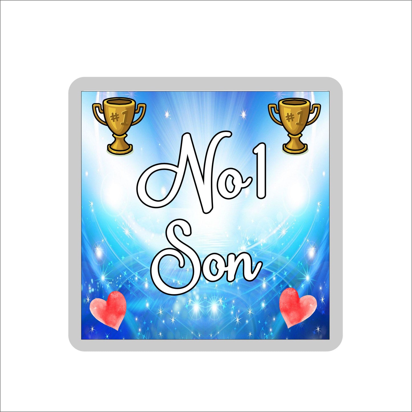 Son Coaster Gift - Number One Son - Fun Cute Novelty Family Present
