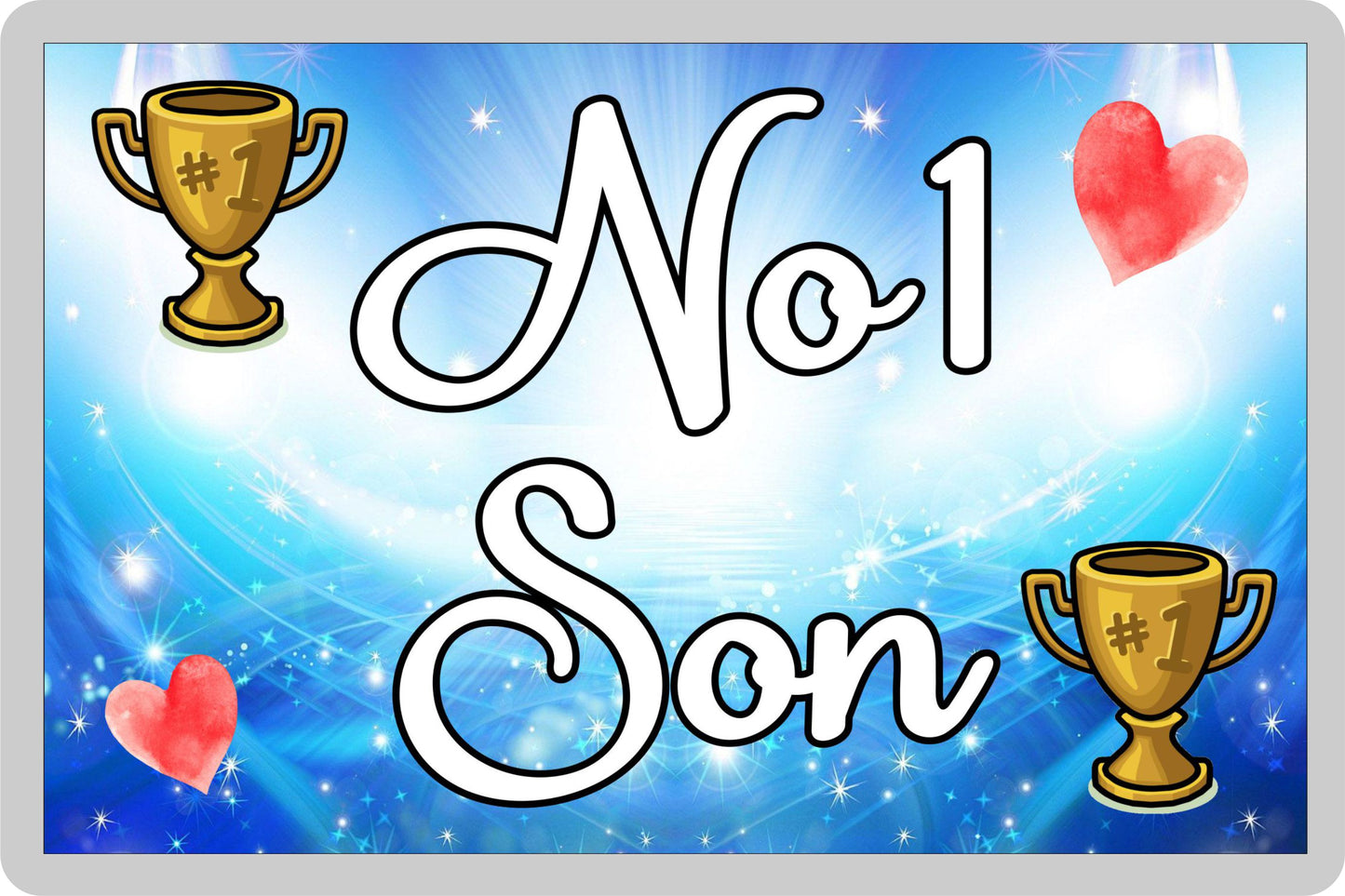 Son Fridge Magnet - Number One Son - Novelty Love Gift - Fun Cute Family Present