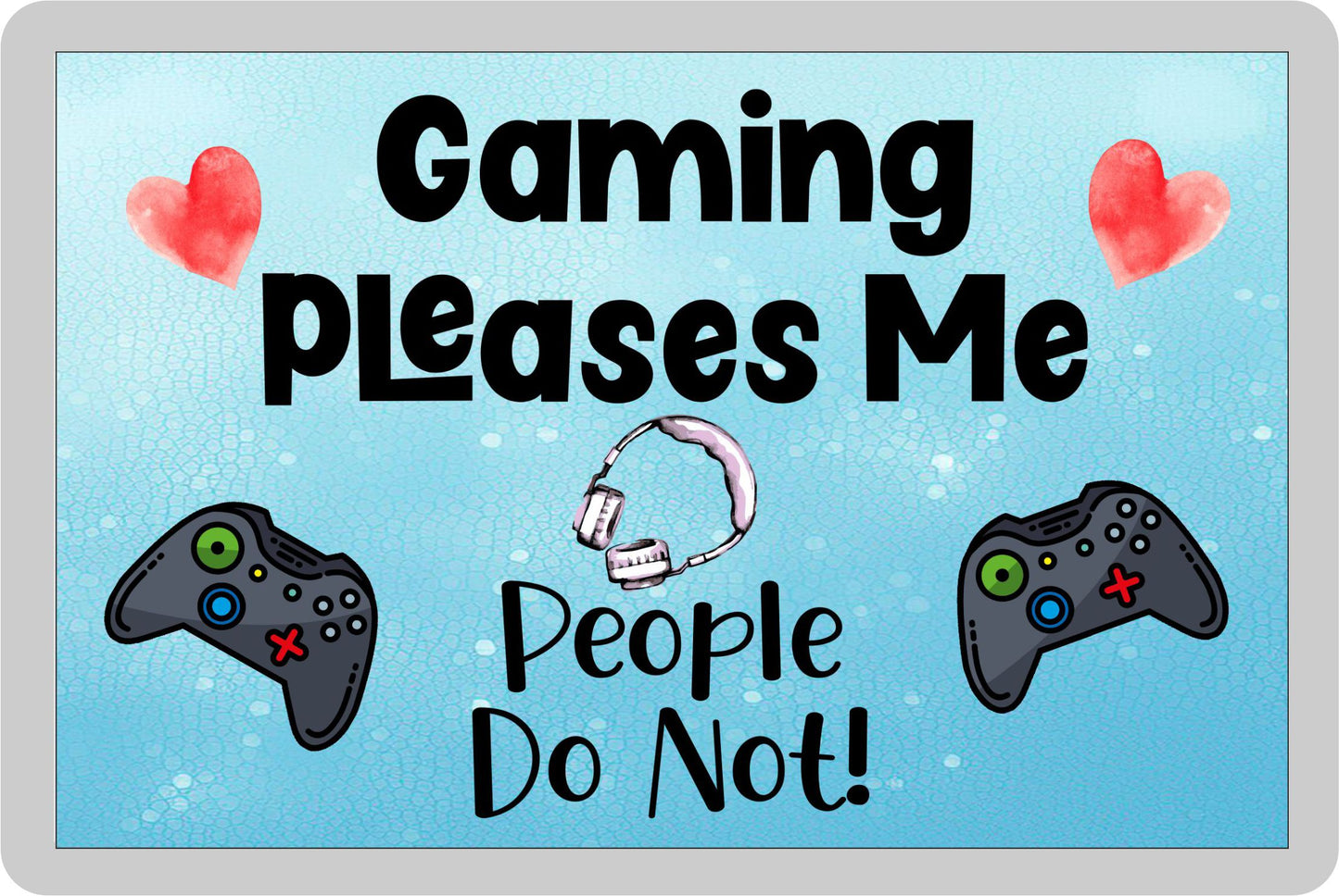 Gamer Fridge Magnet Gift - Gaming Pleases Me People Do Not - Cute XBOX Novelty Fun Drink Present
