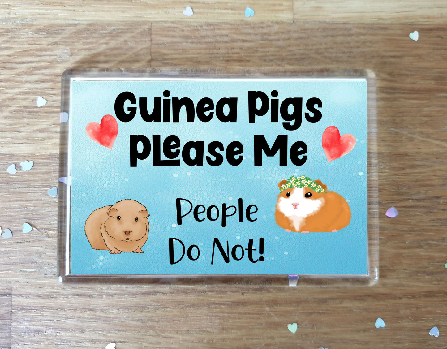 Guinea Pig Fridge Magnet Gift - Guinea Pigs Please Me People Do Not - Cute Novelty Fun Animal Present