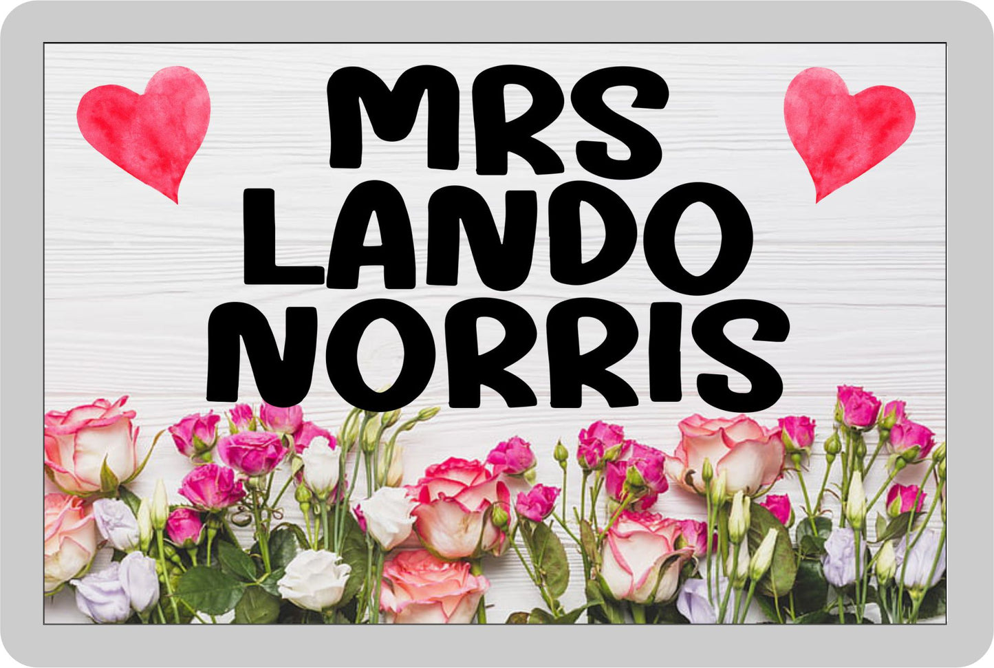 Formula One Fridge Magnet - Mrs Lando Norris - Fun Cute F1 Driver Gift - Novelty Present
