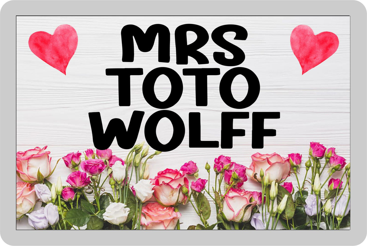 Formula One Fridge Magnet - Mrs Toto Wolff - Fun Cute F1 Driver Gift - Novelty Present