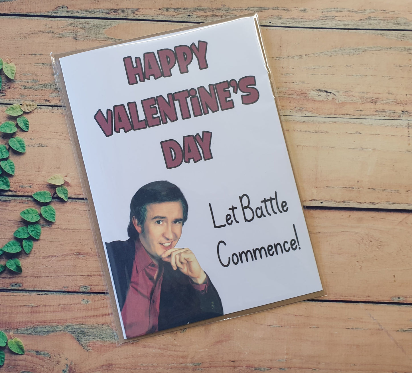 Alan Partridge Card - Happy Valentine's Day Let Battle Commence - Nice Fun Cute Greeting