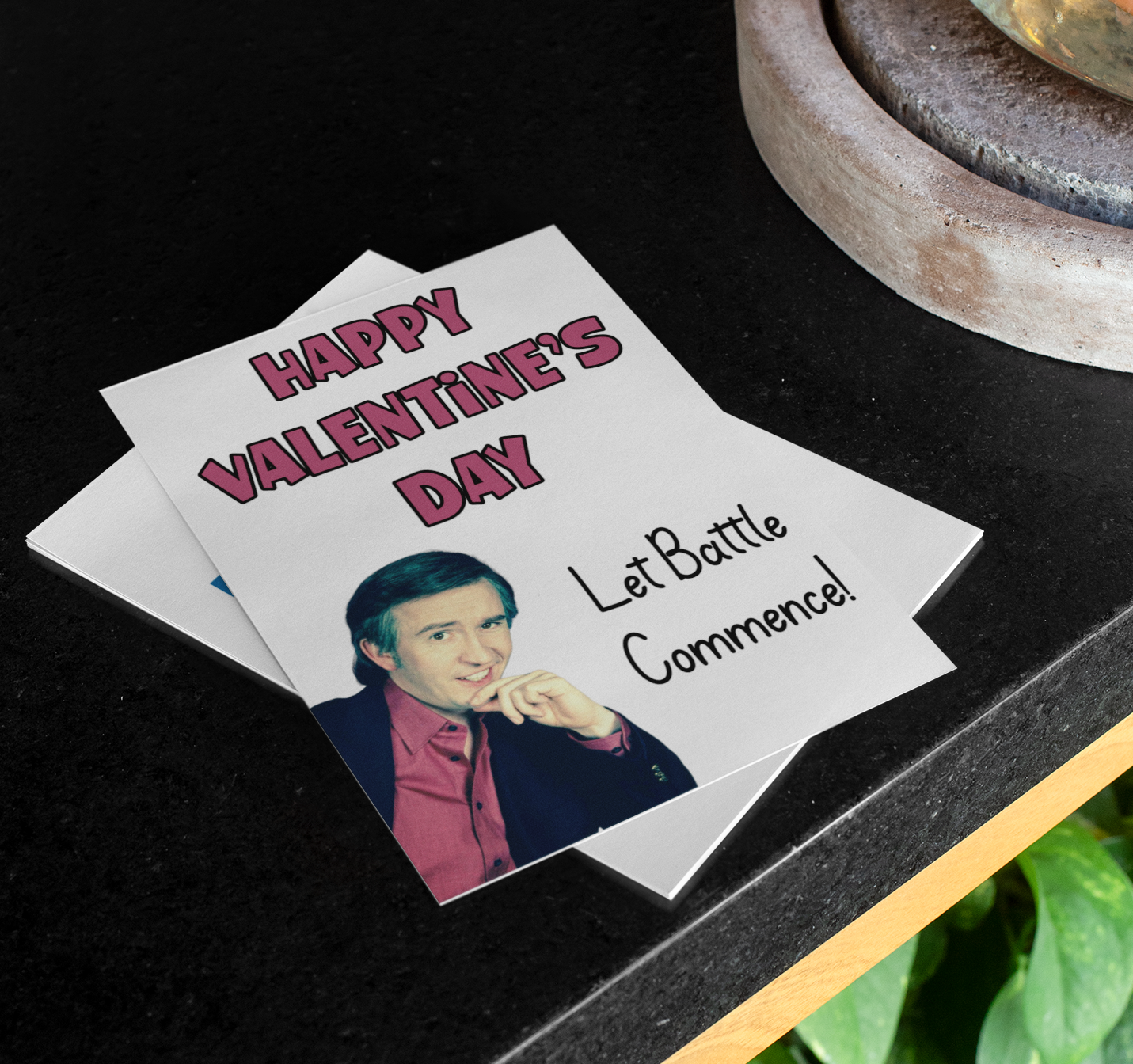 Alan Partridge Card - Happy Valentine's Day You Lucky Lucky Lady - Nice Fun Cute Greeting