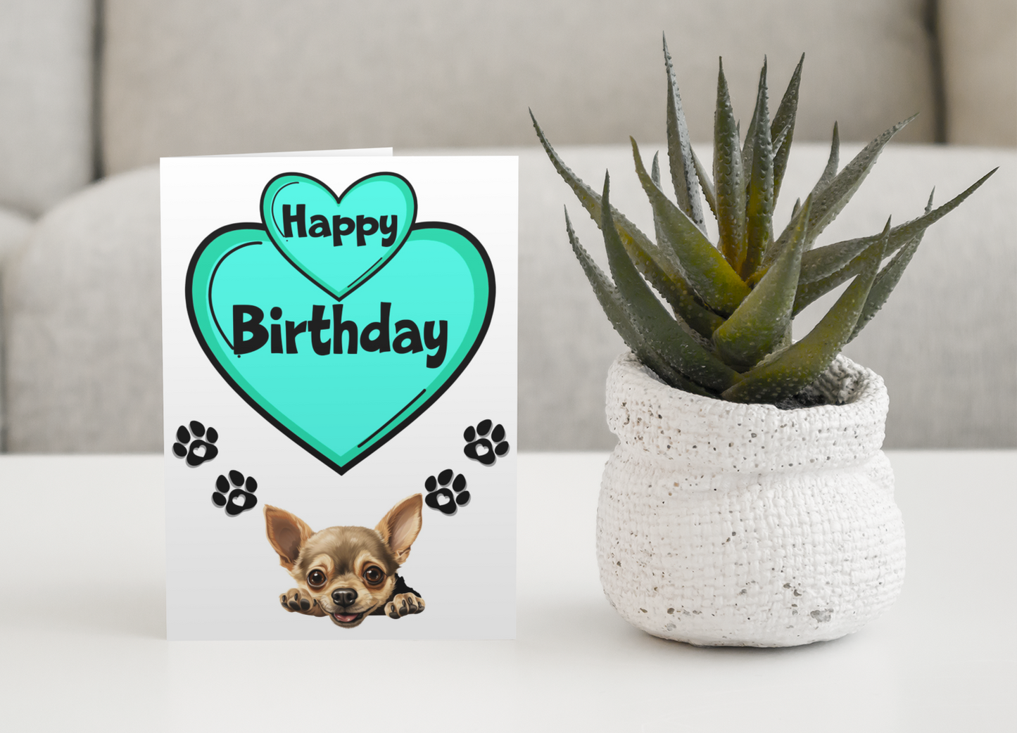 Chihuahua Birthday Card - Nice Cute Fun Pet Dog Puppy Owner Novelty Greeting Card
