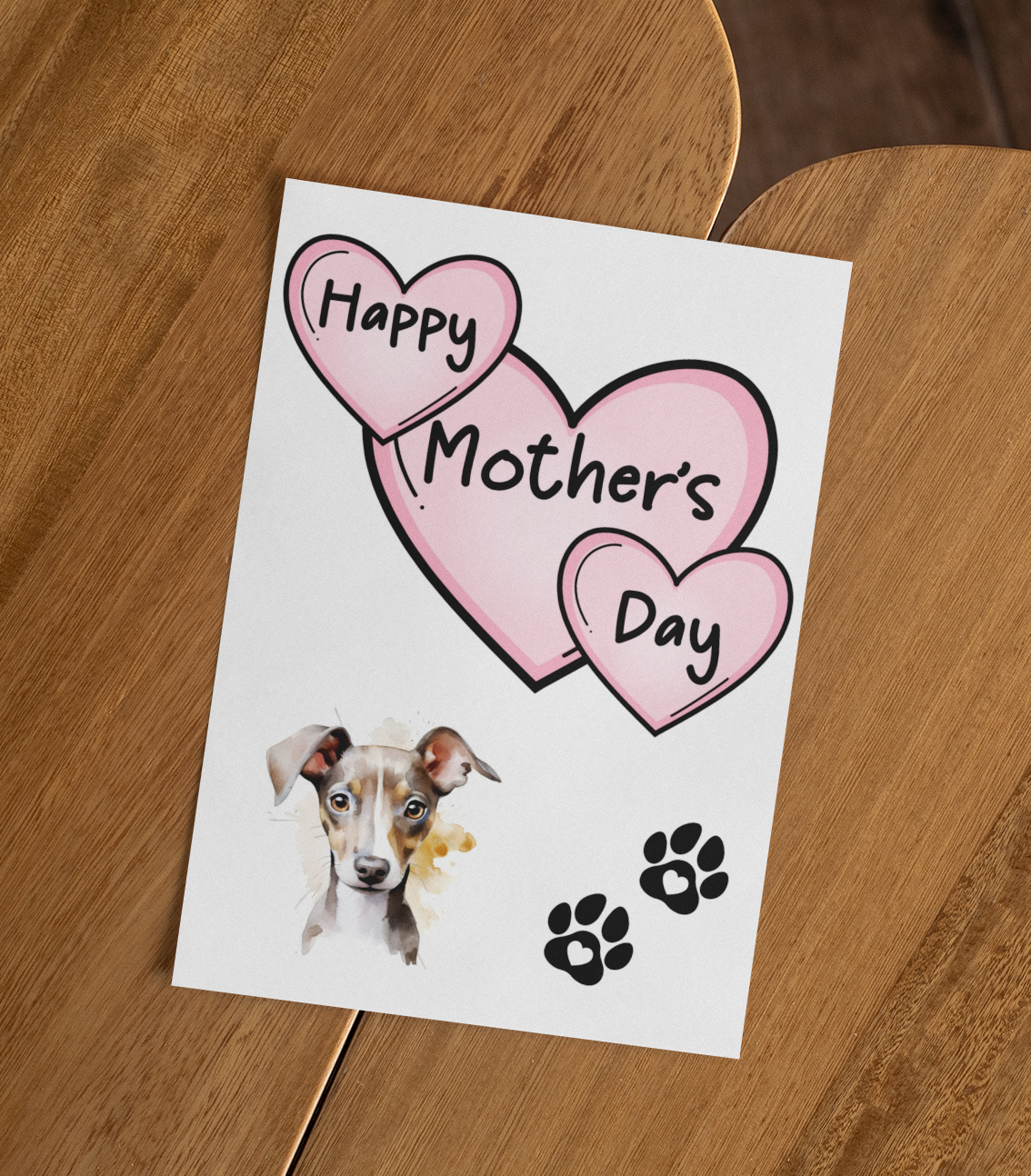 Greyhound Mother's Day Card - Nice Cute Fun Pet Dog Puppy Owner Novelty Greeting Card