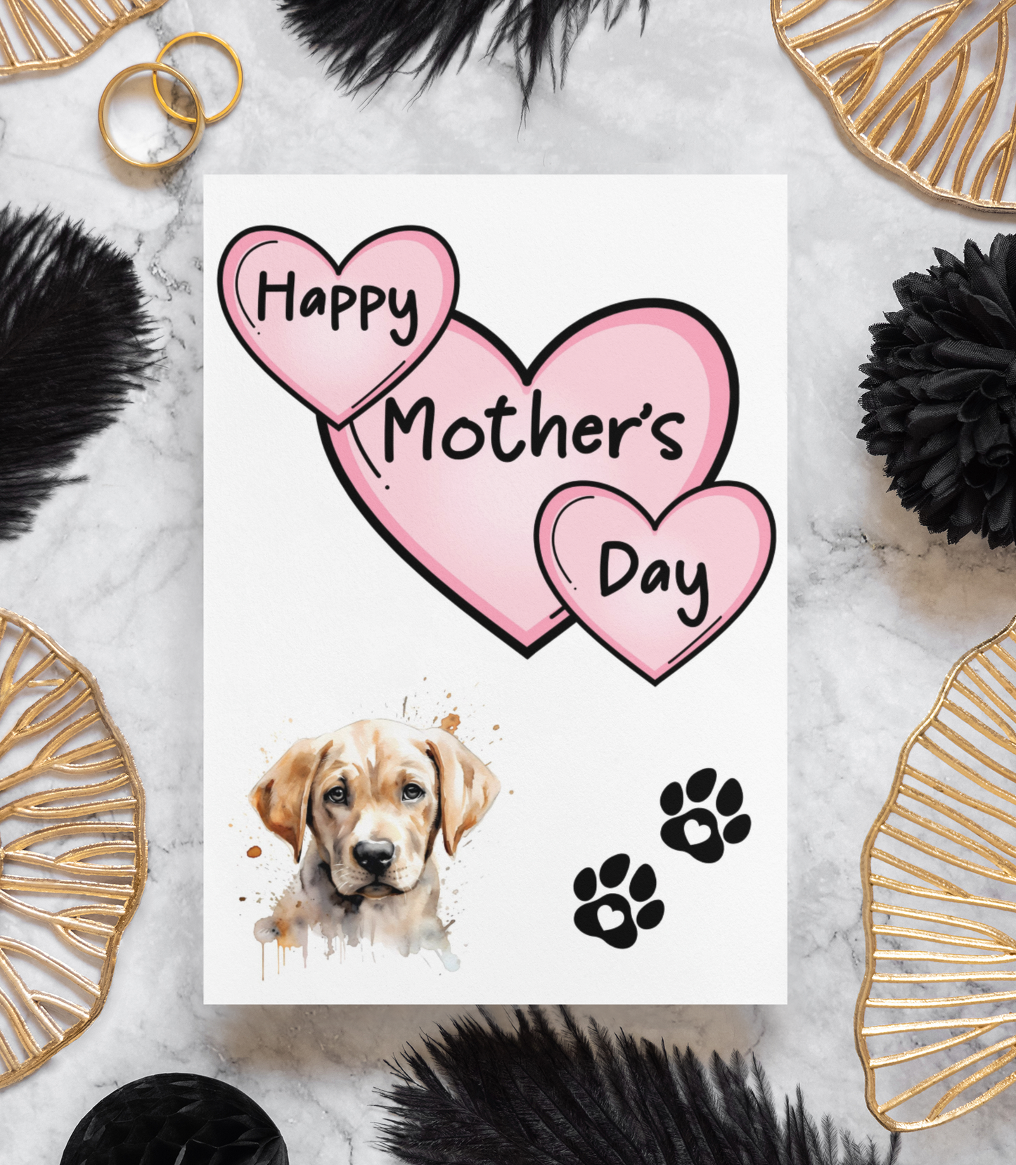 Labrador Mother's Day Card - Nice Cute Fun Pet Dog Puppy Owner Novelty Greeting Card