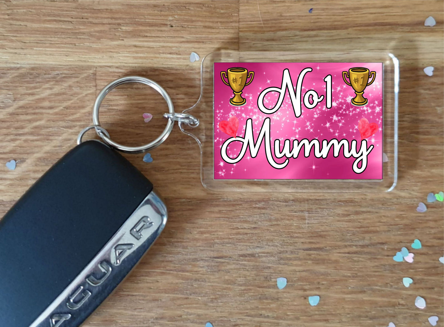 Mummy Keyring Gift - Number One Mummy - Cute Fun Novelty Family Present