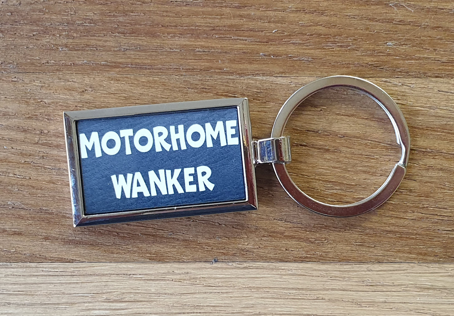 Motorhome Keyring Gift - Motorhome Wanker - Nice Fun Cute Cheeky Metal Key Chain Novelty Present
