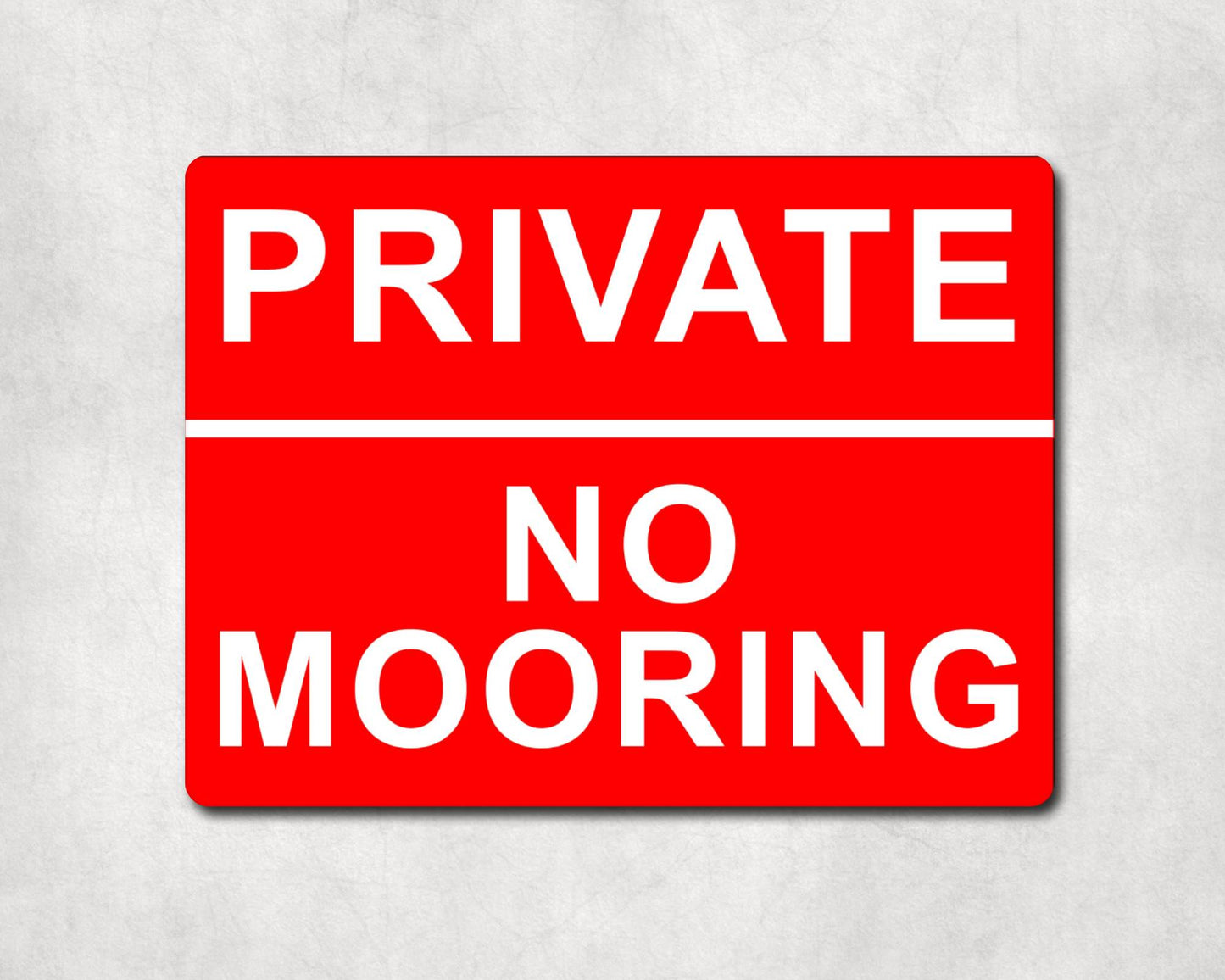Boating Metal Sign Gift - Private - No Mooring - Cute Fun Novelty Family Jetty Pier Holiday Aluminium Present