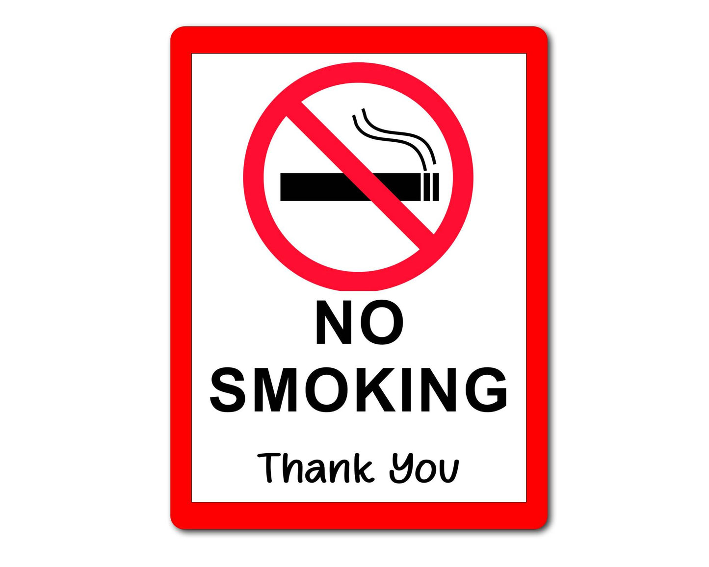 Health And Safety Metal Sign Gift - No Smoking Thank You - Cute Fun Novelty Family Gardening Aluminium Present