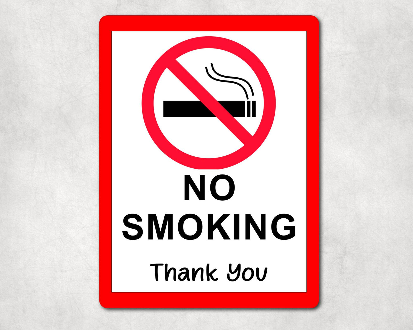 Health And Safety Metal Sign Gift - No Smoking Thank You - Cute Fun Novelty Family Gardening Aluminium Present