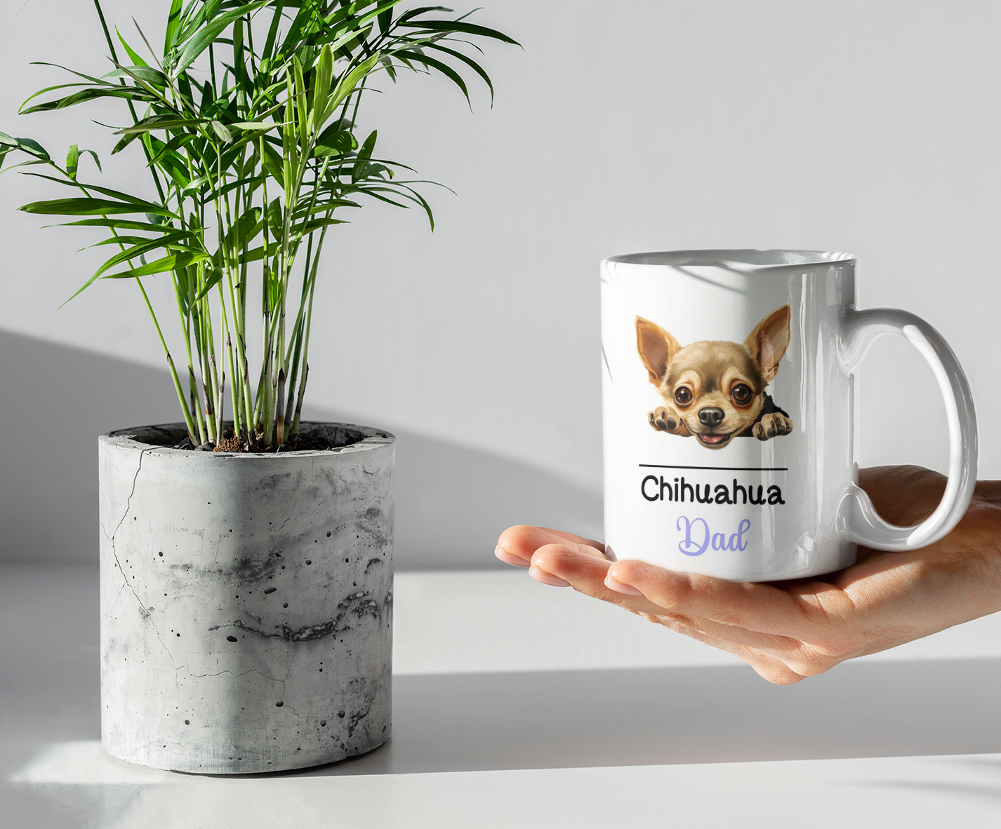 Chihuahua Dad Mug Gift Nice Funny Cute Novelty Pet Dog Owner Cup Birthday Christmas Mother's Day Present