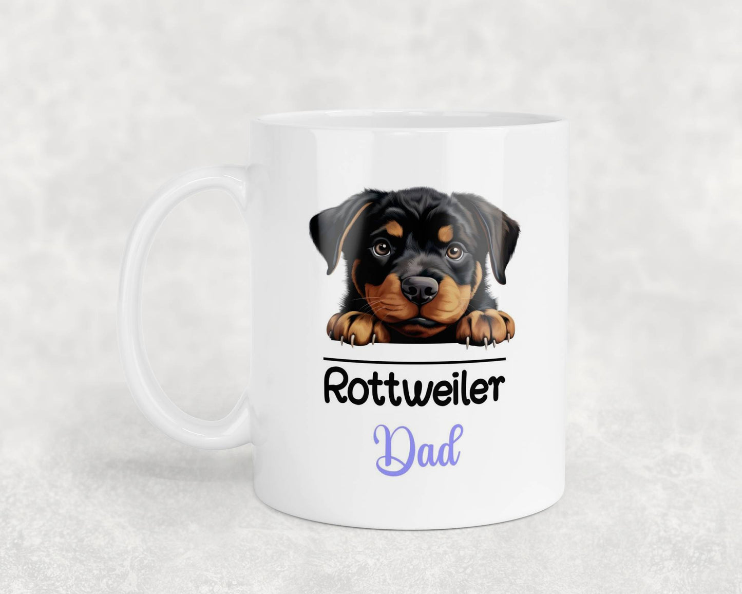 Rottweiler Dad Mug Gift Nice Funny Cute Novelty Pet Dog Owner Cup Birthday Christmas Mother's Day Present