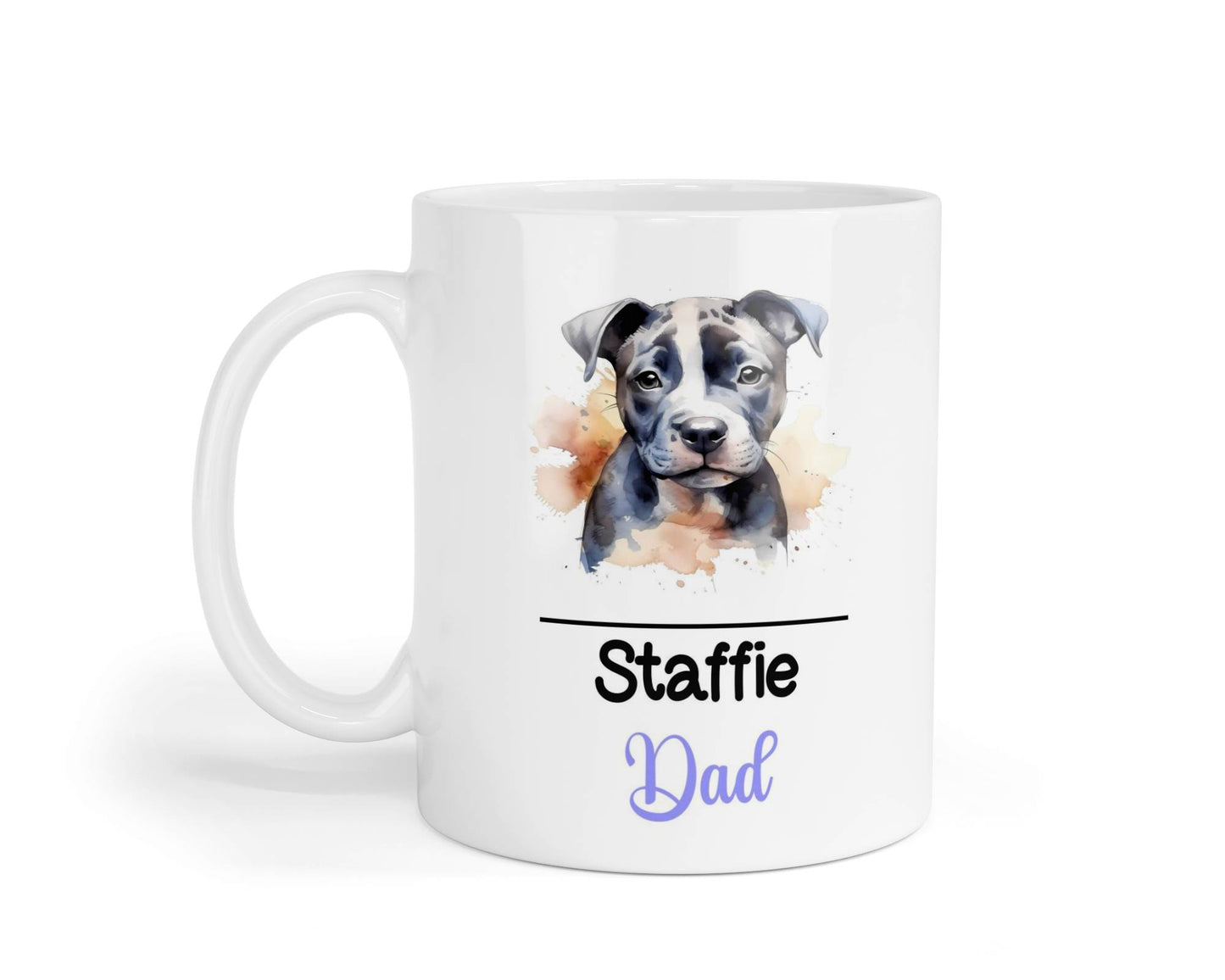 Staffie Dad Mug Gift Nice Funny Cute Novelty Pet Dog Owner Cup Birthday Christmas Father's Day Present