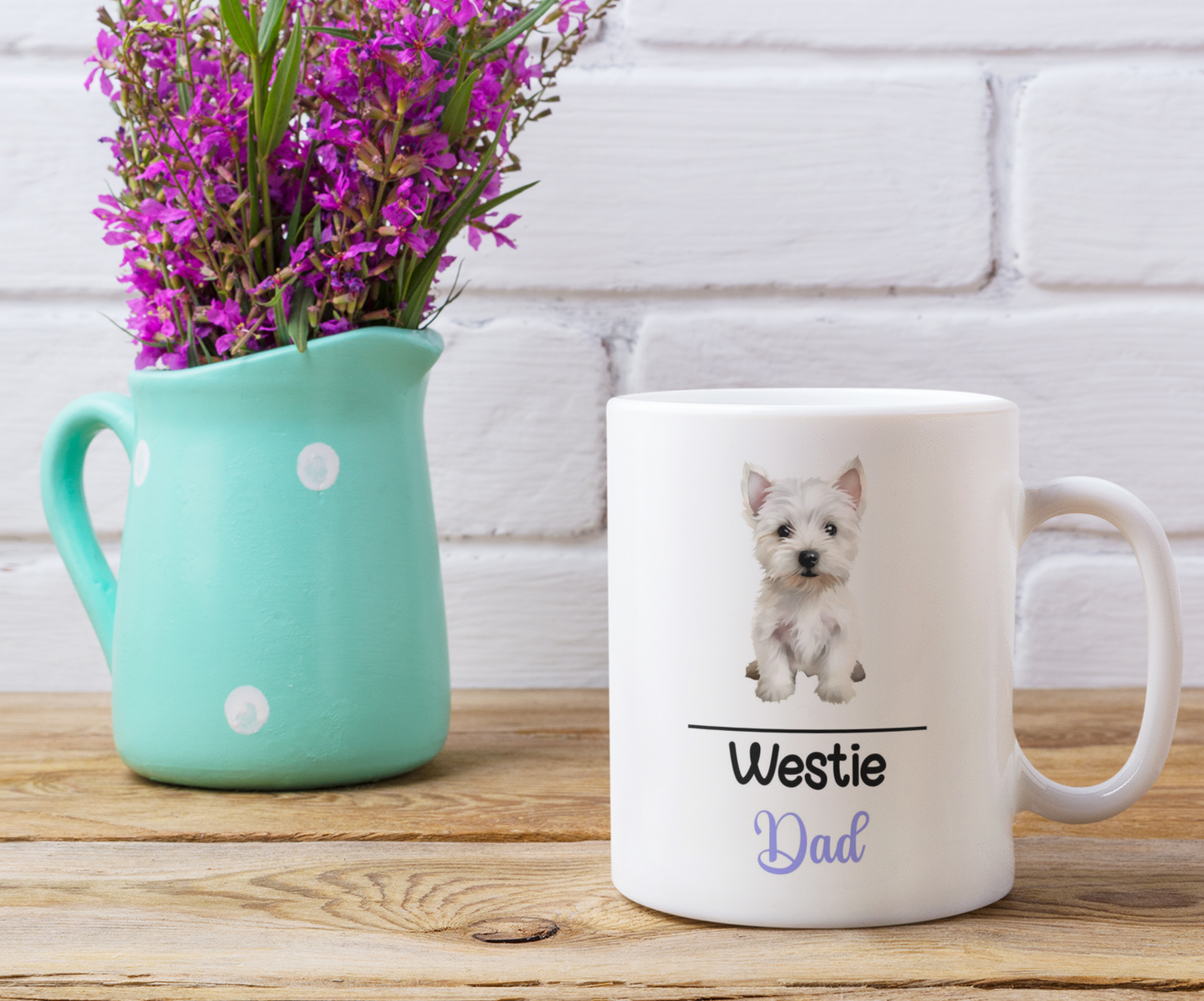 Westie Dad Mug Gift Nice Funny Cute Novelty Pet Dog Owner Cup Birthday Christmas Father's Day Present
