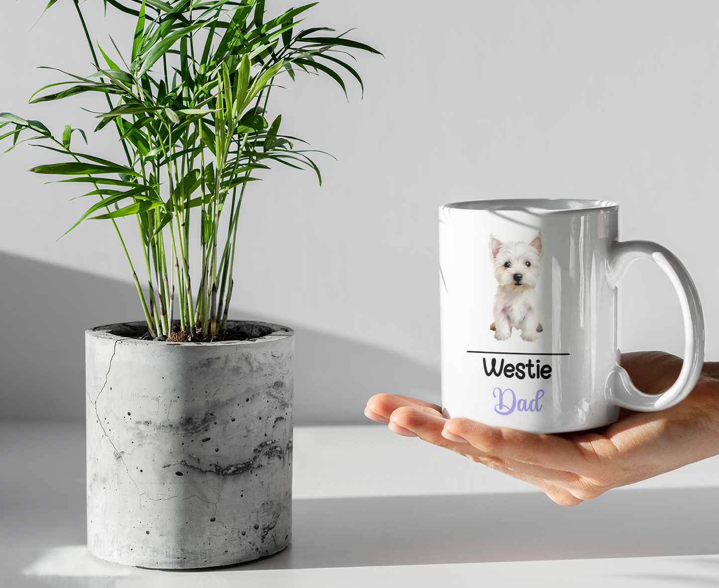Westie Dad Mug Gift Nice Funny Cute Novelty Pet Dog Owner Cup Birthday Christmas Father's Day Present