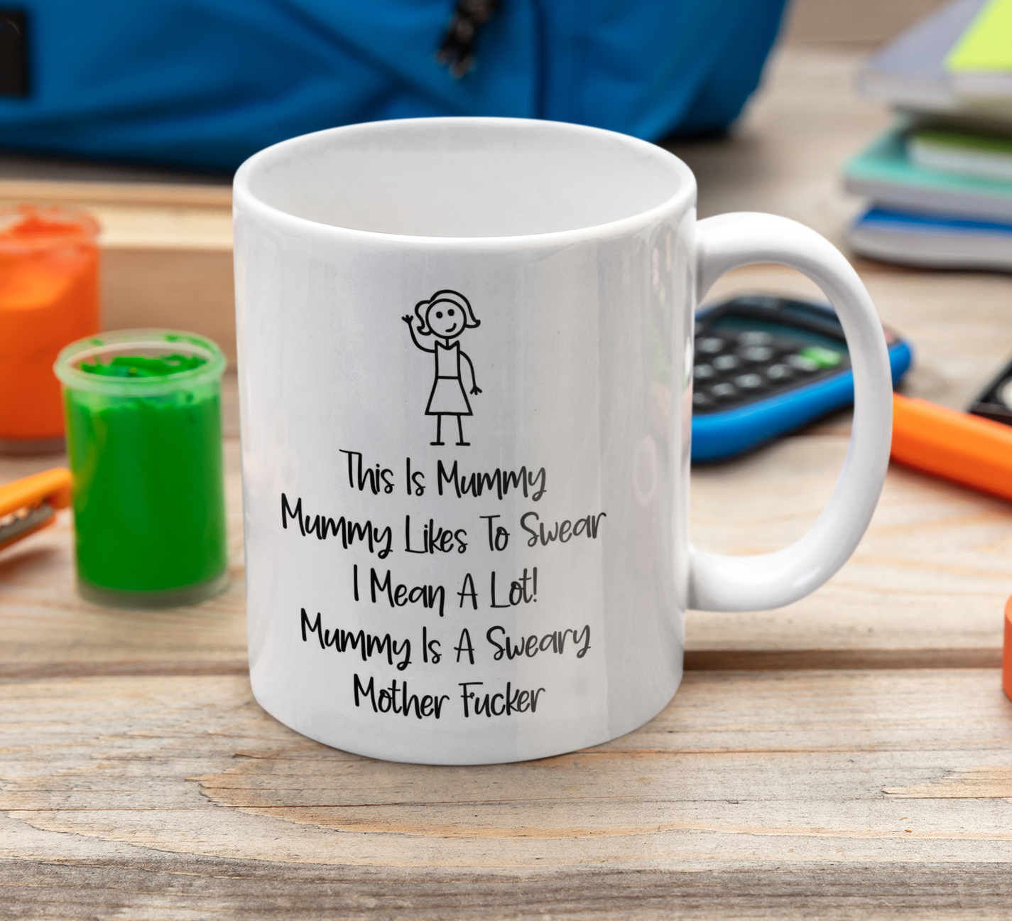 Mummy Mug Gift - This Is Mummy She Is A Sweary Mother Fucker - Nice Funny Cute Novelty Cup Birthday Christmas Present