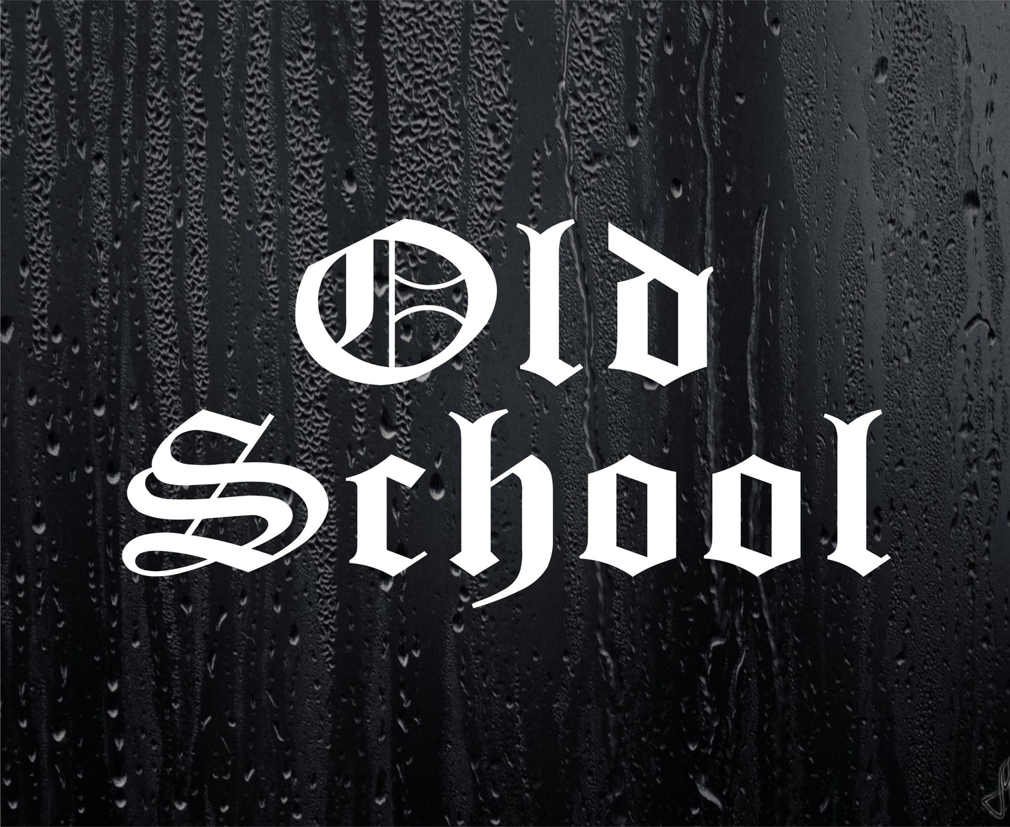 Car Sticker Old School Fun Novelty Classic Van Cute Window Bumper Boot Door Decal