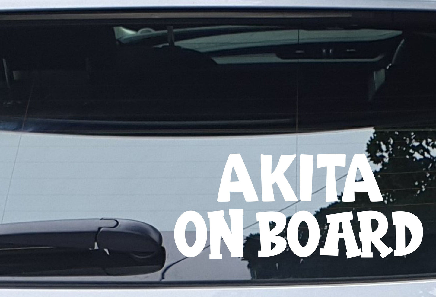 Akita Car Sticker Akita On Board Nice Fun Cute Novelty Dog Window Bumper Boot Door Decal Gift Present