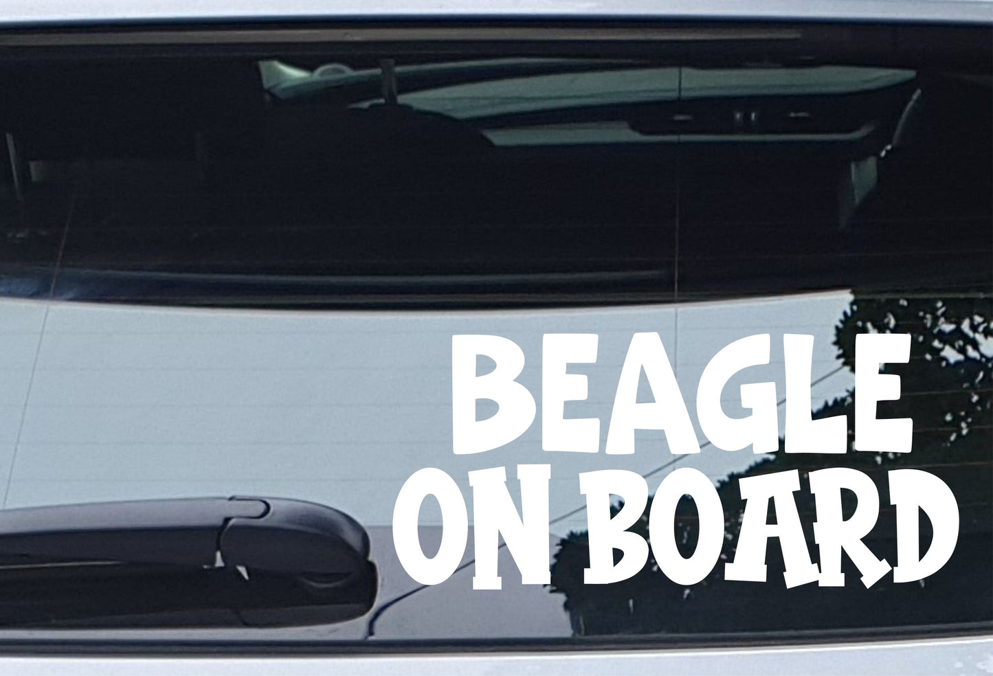 Beagle Car Sticker On Board Nice Fun Cute Novelty Dog Window Bumper Boot Door Decal Gift Present
