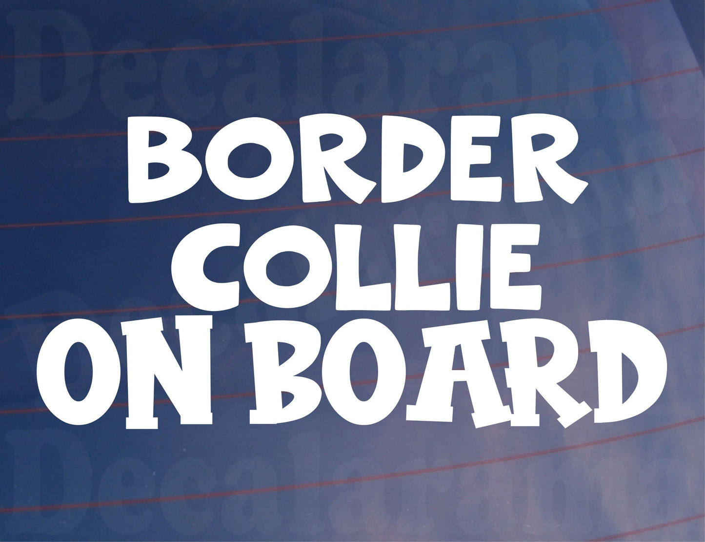 Border Collie Car Sticker On Board Nice Fun Cute Novelty Dog Window Bumper Boot Door Decal Gift Present