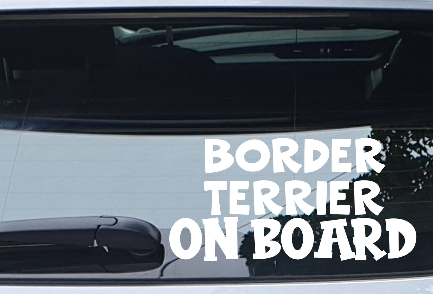 Border Terrier Car Sticker On Board Nice Fun Cute Novelty Dog Window Bumper Boot Door Decal Gift Present