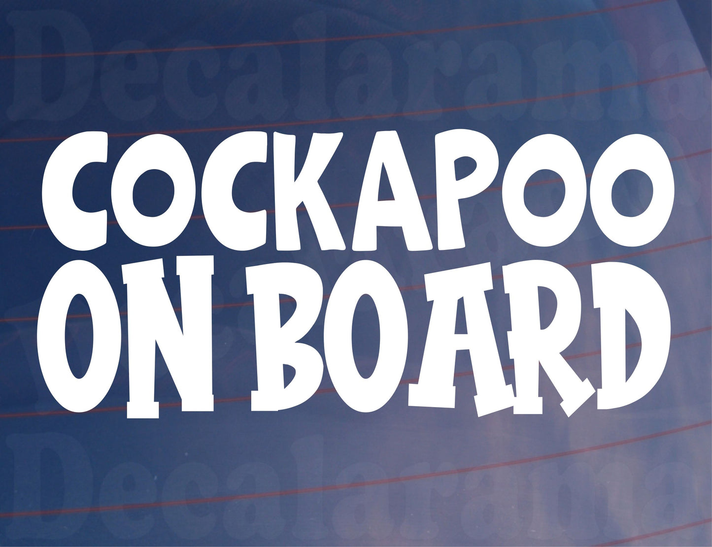 Cockapoo Car Sticker On Board Nice Fun Cute Novelty Dog Window Bumper Boot Door Decal Gift Present