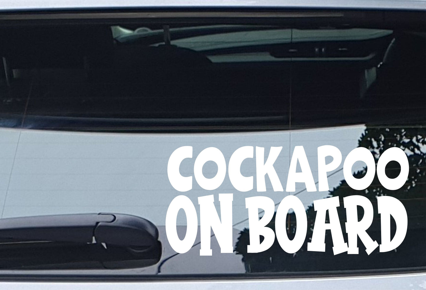 Cockapoo Car Sticker On Board Nice Fun Cute Novelty Dog Window Bumper Boot Door Decal Gift Present