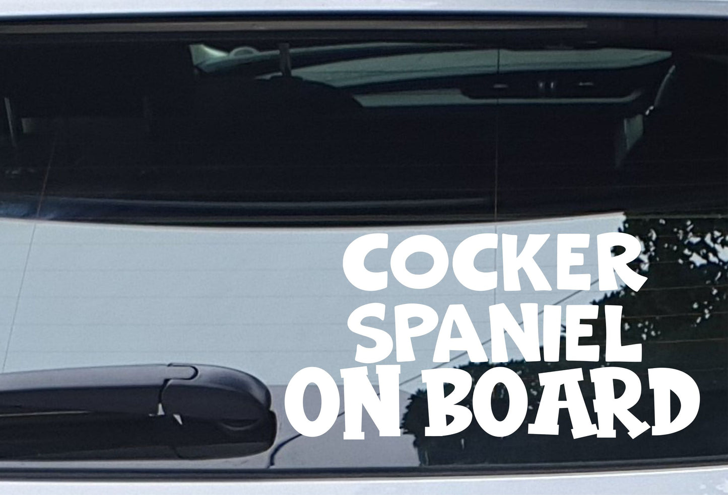 Cocker Spaniel Car Sticker On Board Nice Fun Cute Novelty Dog Window Bumper Boot Door Decal Gift Present