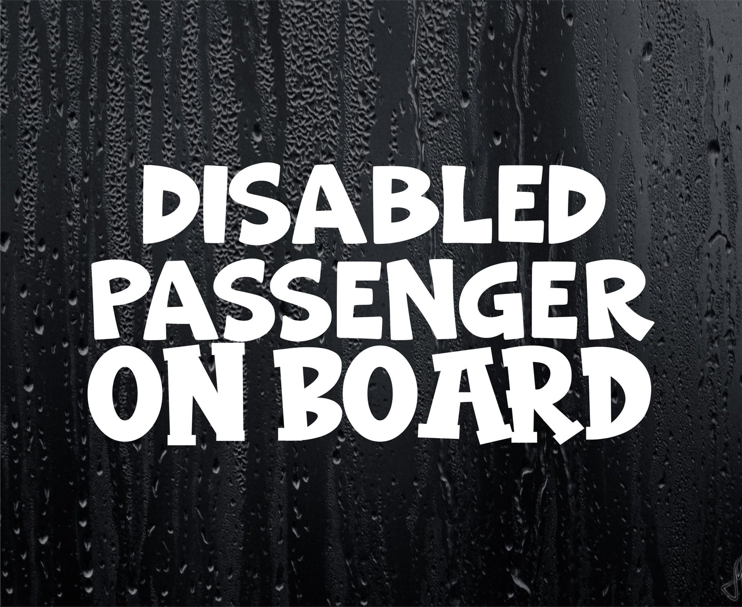 Car Sticker Disabled Passenger On Board Novelty Bumper Door Boot Van Disability Decal
