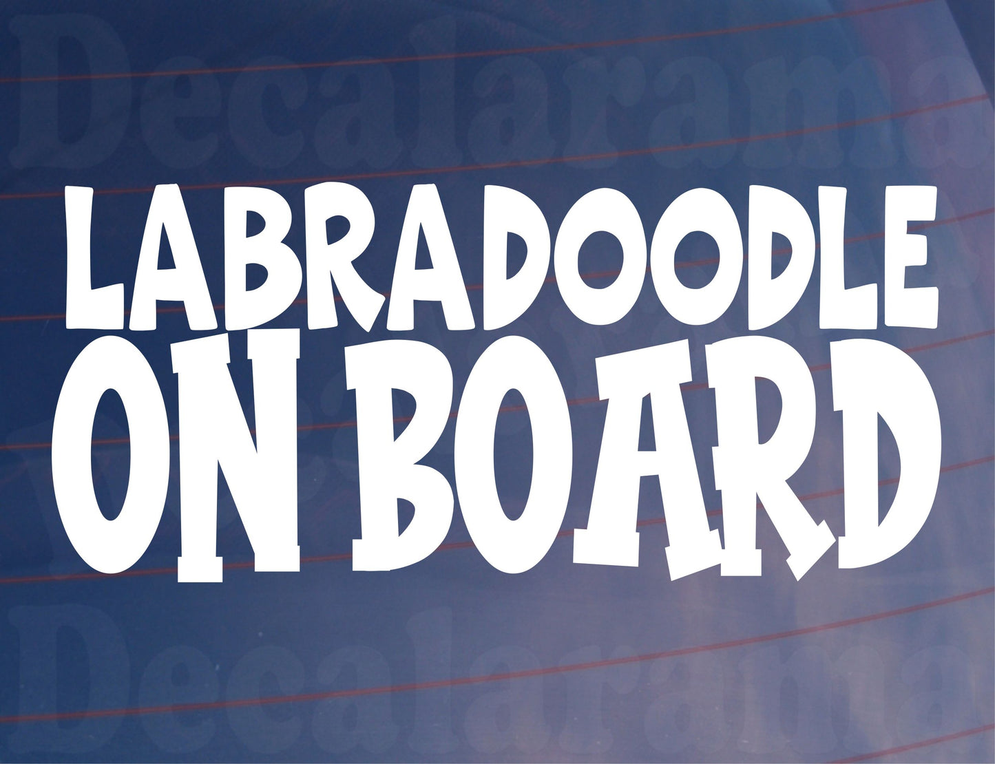 Labradoodle Car Sticker On Board Nice Fun Cute Novelty Dog Window Bumper Boot Door Decal Gift Present