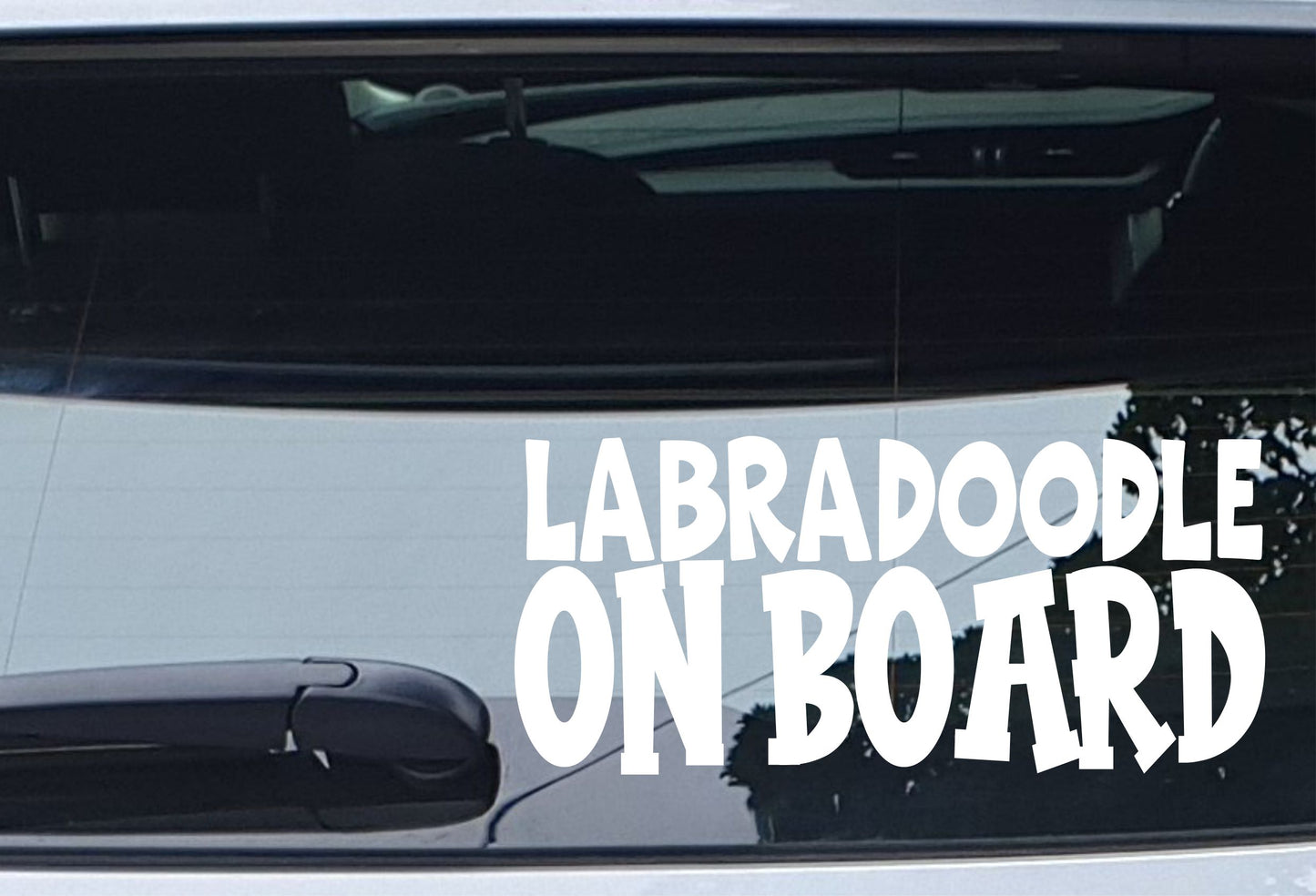 Labradoodle Car Sticker On Board Nice Fun Cute Novelty Dog Window Bumper Boot Door Decal Gift Present