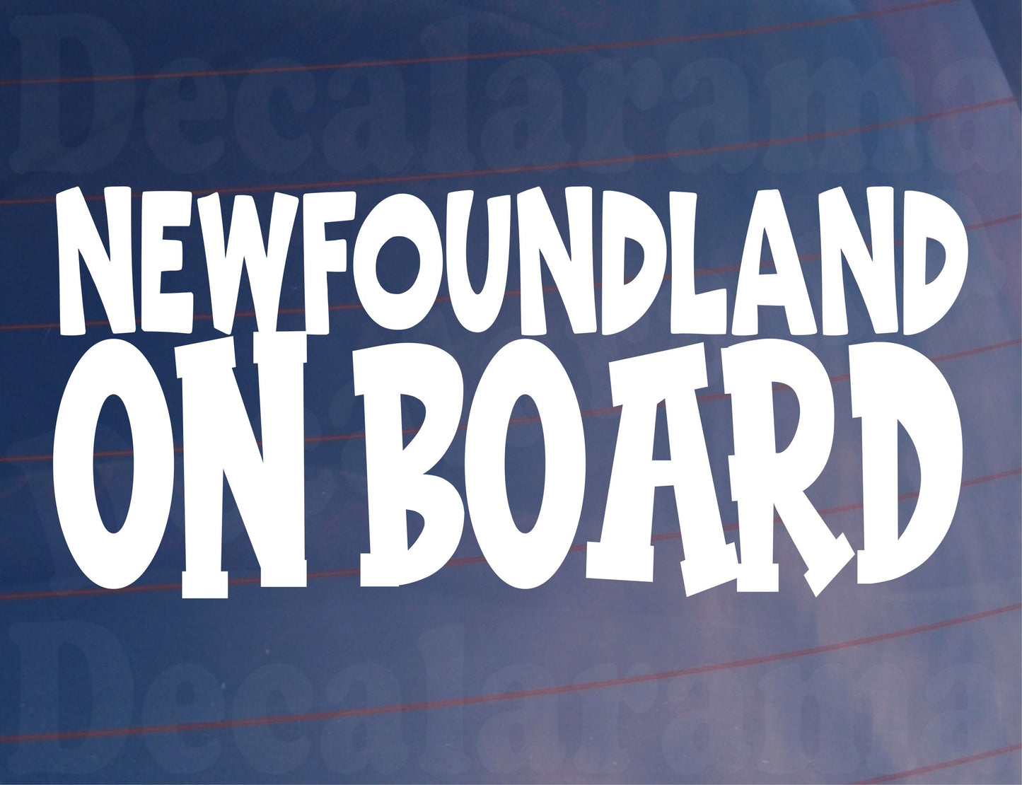 Newfoundland Car Sticker On Board Nice Fun Cute Novelty Dog Window Bumper Boot Door Decal Gift Present