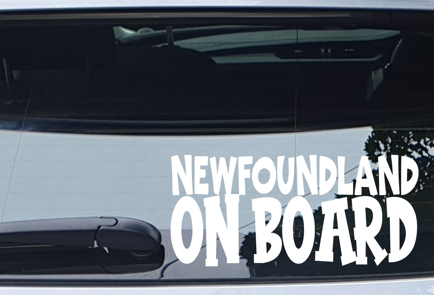 Newfoundland Car Sticker On Board Nice Fun Cute Novelty Dog Window Bumper Boot Door Decal Gift Present