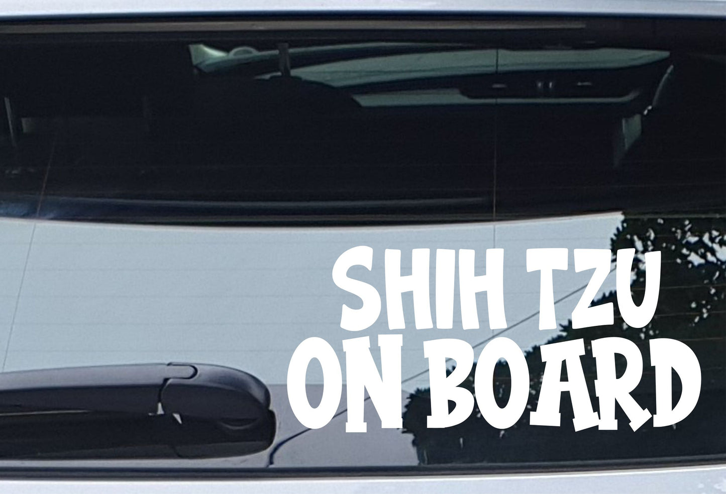 Shih Tzu Car Sticker On Board Nice Fun Cute Novelty Dog Window Bumper Boot Door Decal Gift Present