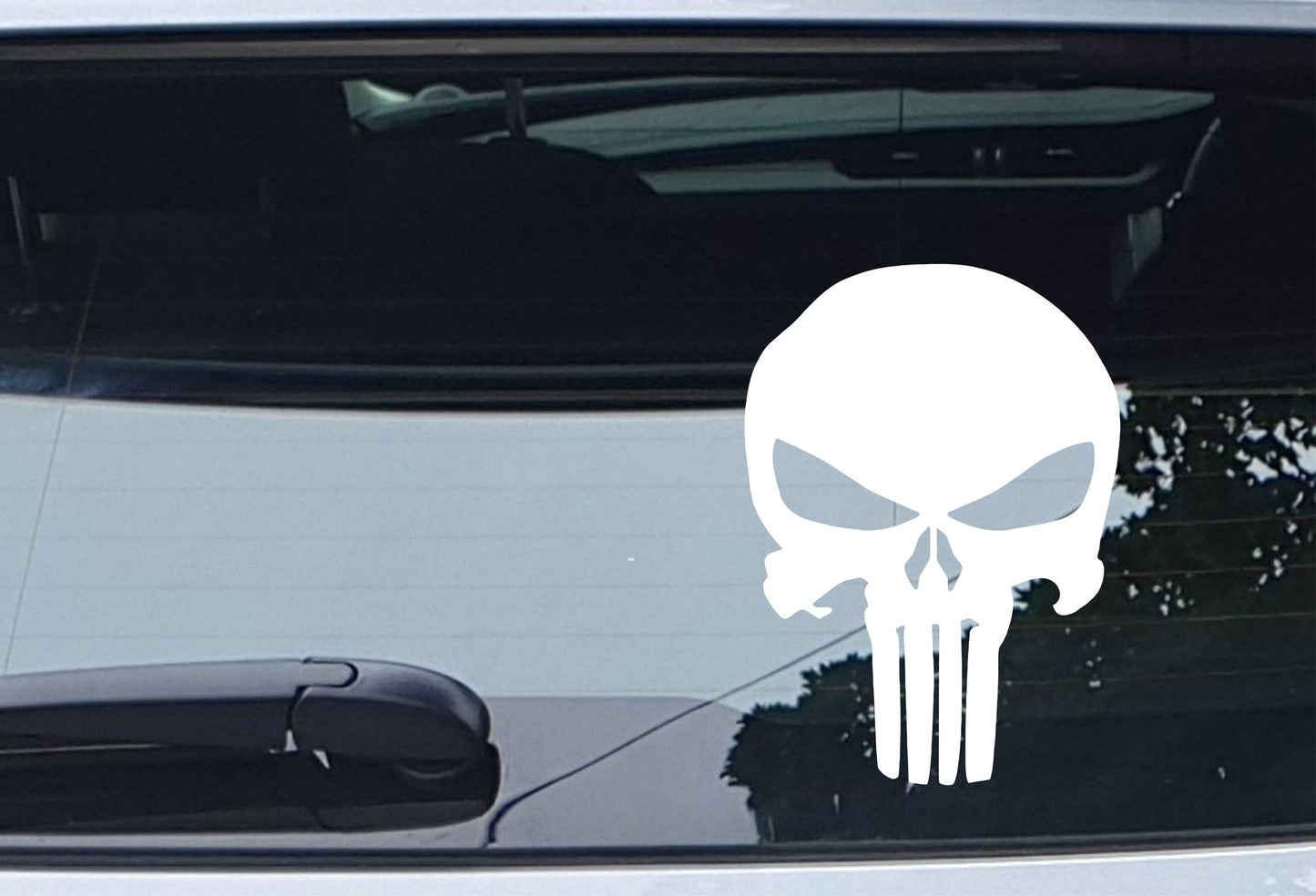 Punisher Skull Fun Novelty Car Van Sticker Window Bumper Boot Door Laptop Mirror Decal