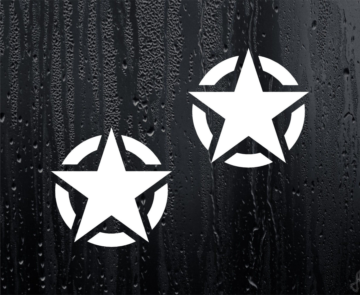 US Army Stars Car Van Stickers x2 Window Boot Bumper American Military Decals