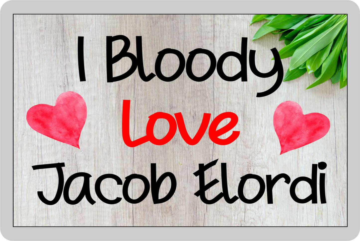 Jacob Elordi Fridge Magnet Gift - I Bloody Love - Funny Cute Movie / TV Star Novelty Present