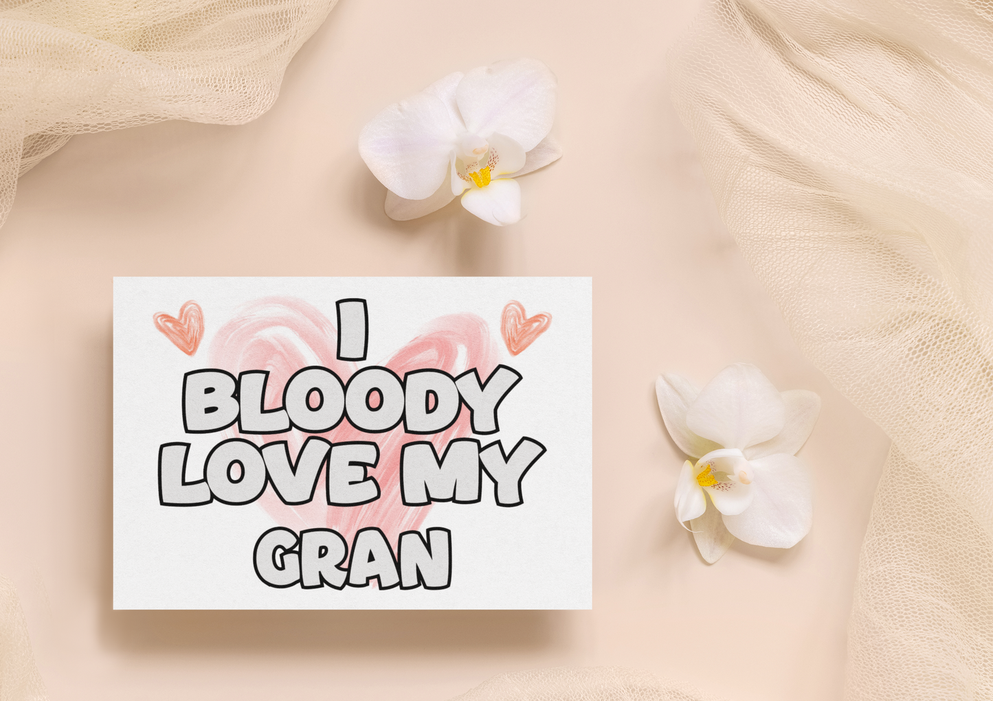 Gran Birthday Card - I Bloody Love My - Nice Funny Cute Novelty Greeting Card