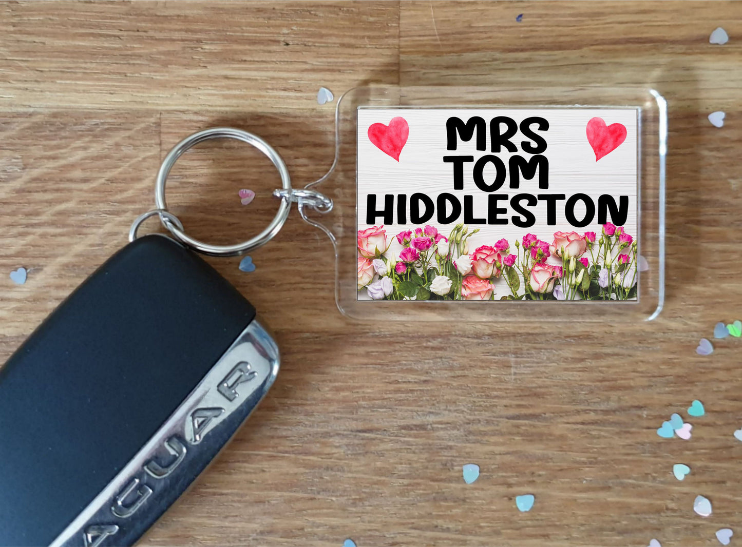 Mrs Tom Hiddleston Keyring Gift - Cute Fun Novelty Fan Thirst Movie Film Star Present